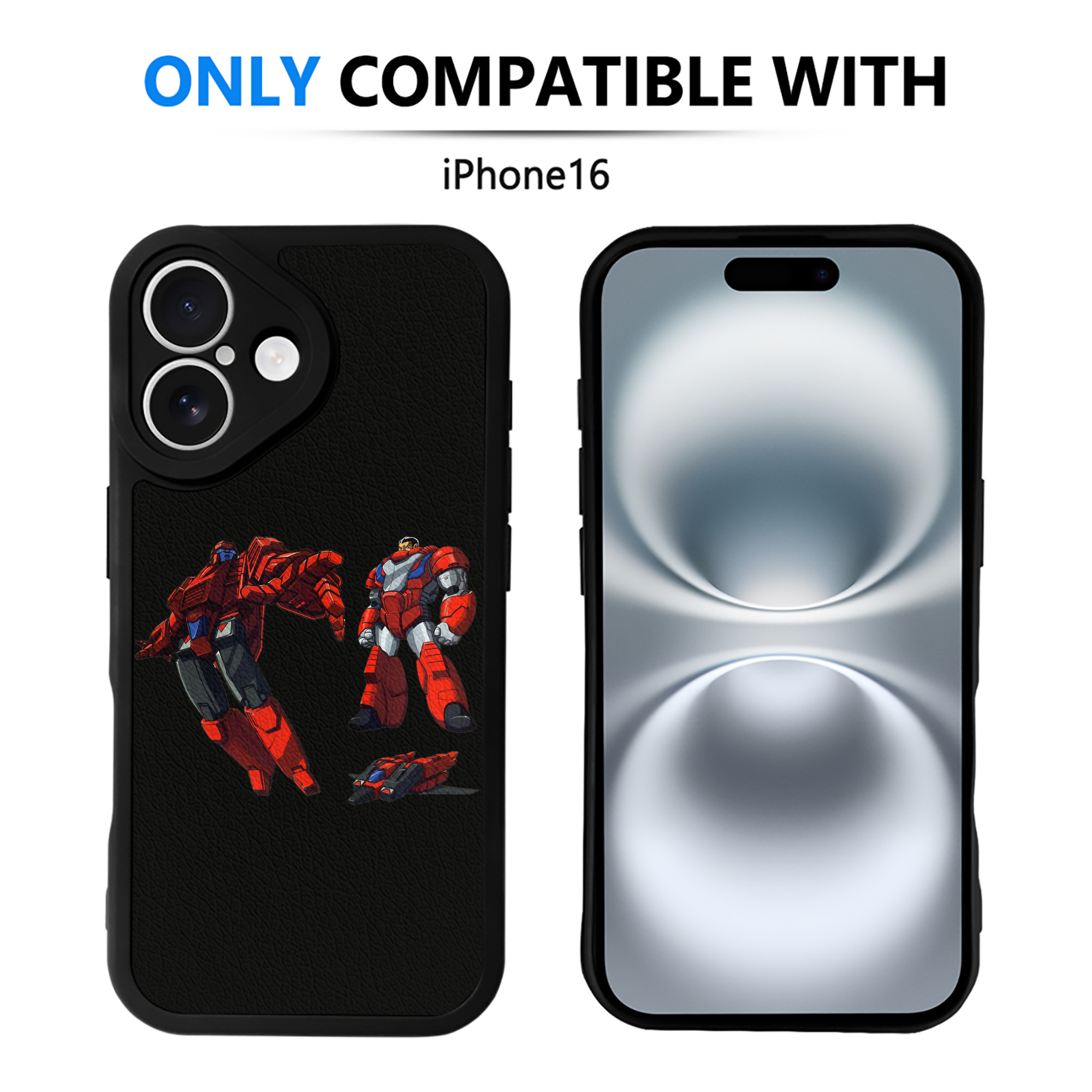 （画像用）  【iPhone 16シリーズ対応】シリコンスマホケース（レザー調） 材質：シリコン